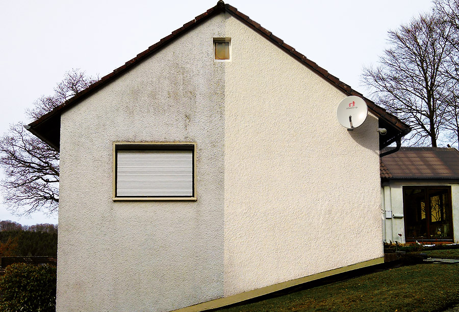 Fassadenreinigung Mehrfamilienhaus Frankfurt
